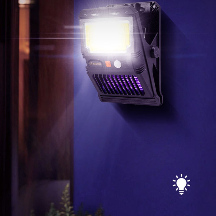 Solar Wall Lamp With Clip Mosquito Killer Lamp Portable Body Sensor Outdoor Garden Light, E-SMARTER W7105-1 Patch, E-SMARTER W7105-2 COB