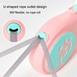 Automatische, einziehbare und tragbare Hundeleine für kleine und mittelgroße Hunde, 5 m