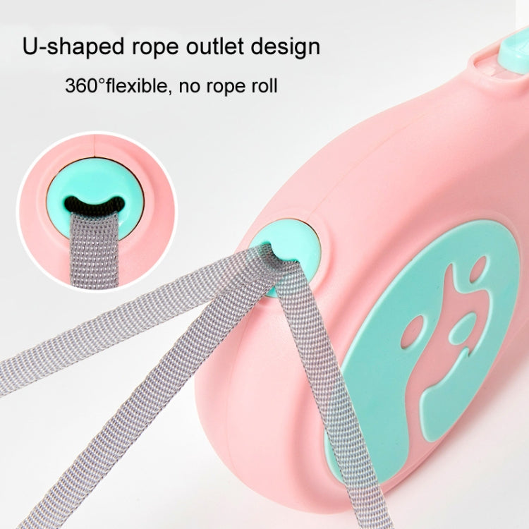 Automatische, einziehbare und tragbare Hundeleine für kleine und mittelgroße Hunde, 5 m