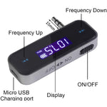 FM-01 3.5mm Music Audio FM Transmitter Mini Wireless Car MP3 Player, FM-01
