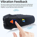 Chanfong Ultraschall-Handgerät zur Hundeabwehr, tragbar, mit zwei Sonden, hohe Leistung, Stoppt Bellen