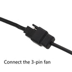 DC5521 Power Adapter To 12V Computer Case 4Pin Fan Cable, DC5521 To 12V 4Pin