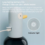 Cute Duck Automatic Foam Soap Dispenser Rechargeable Touchless Hand Washing Machine For Bathroom Kitchen, Blue, Yellow