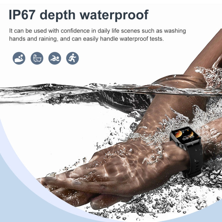 T12Pro 1,85-Zoll IP67 wasserdichte Sport- und Gesundheitsüberwachungs-Smartwatch mit Bluetooth-Anruffunktion