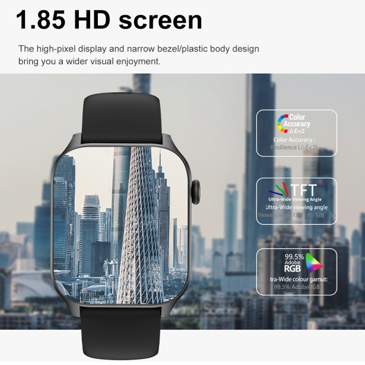 T12Pro 1,85-Zoll IP67 wasserdichte Sport- und Gesundheitsüberwachungs-Smartwatch mit Bluetooth-Anruffunktion