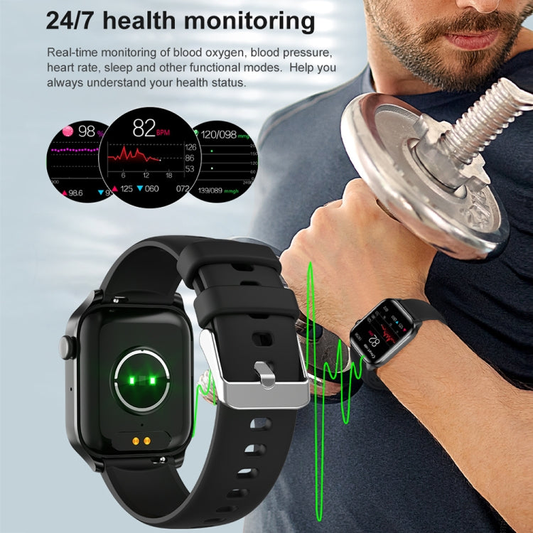 T12Pro 1,85-Zoll IP67 wasserdichte Sport- und Gesundheitsüberwachungs-Smartwatch mit Bluetooth-Anruffunktion