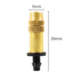 2 قطع فوهة رذاذ ذات شُرَسَان 4/7mm للرش والتبخير للزراعة والبيوت المحمية، رؤوس برونزية