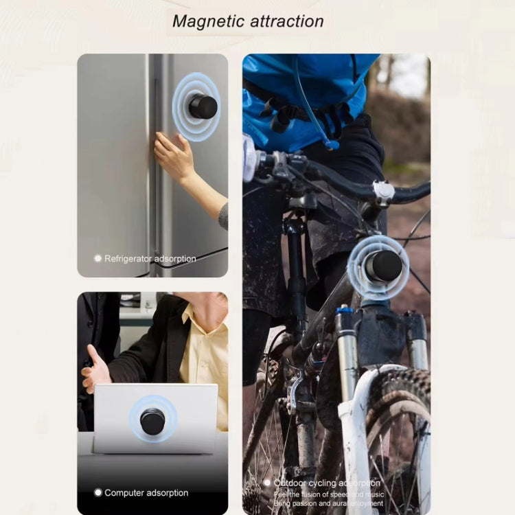 Magnetic Wireless Bluetooth Speaker Subwoofer Mini Portable TWS Mobile Phone Speaker, CQ01 Black, CQ01 Navy Blue, CQ01 White