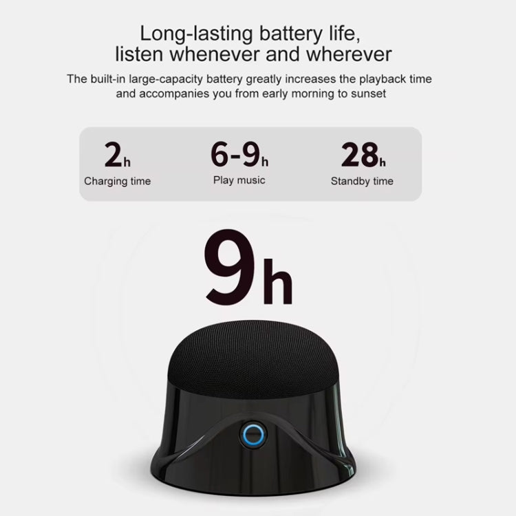 Magnetic Wireless Bluetooth Speaker Subwoofer Mini Portable TWS Mobile Phone Speaker, CQ01 Black, CQ01 Navy Blue, CQ01 White