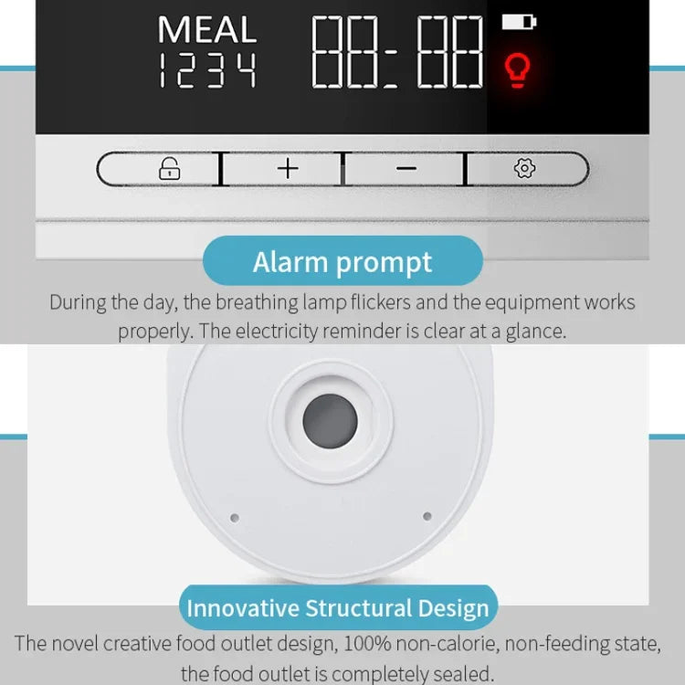 USB Direct Plug / Battery Dual-Use Automatic Fish Feeder Timing Dosing Feeder, O2