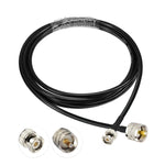 BNC Male To UHF Male RG58 Adapter Cable, 0.5m, 1m, 2m, 3m, 5m, 8m, 10m