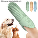 Pet Finger Toothbrush Cats Dogs Silicone Toothbrush Pet Oral Cleaning Care Tool