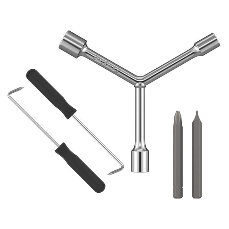 Outils multifonctions pour démontage, nettoyage et réparation de chaudière et machine à laver, tournevis trident, clé, 5 pièces/set