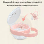 Baby Cartoon Panda Pacifier Storage Case Portable Pacifier Transparent Dust Box