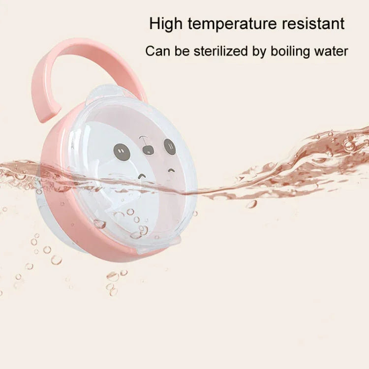 Baby Cartoon Panda Pacifier Storage Case Portable Pacifier Transparent Dust Box