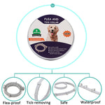 Flea and Tick Collar for Dogs Cats With Aluminum Case, 72cm Gray, 72cm Orange, 72cm Blue, 38cm Orange, 38cm Pink, 38cm Blue