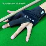 GUTENG Three Finger Thin Breathable Wear-Resistant Non-Slip Snooker Billiard Gloves, Left Hand Half Finger (Printed Black), Left Hand Half Finger (Printed Blue), Left Hand Full Finger (Gray), Left Hand Full Finger (Printed Black)                       ...