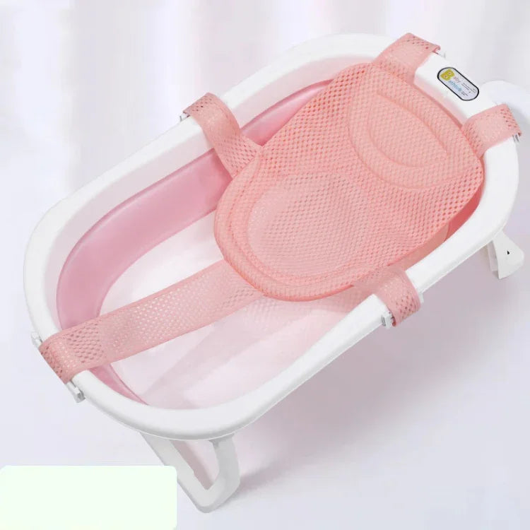 Baby Bath Tub Bathing Support Net Stand Newborn Non-Slip Suspended Shower Mat, 5 Buckle Blue, 5 Buckle Pink, 5 Buckle Green, T-type Blue, T-type Pink, T-type Green