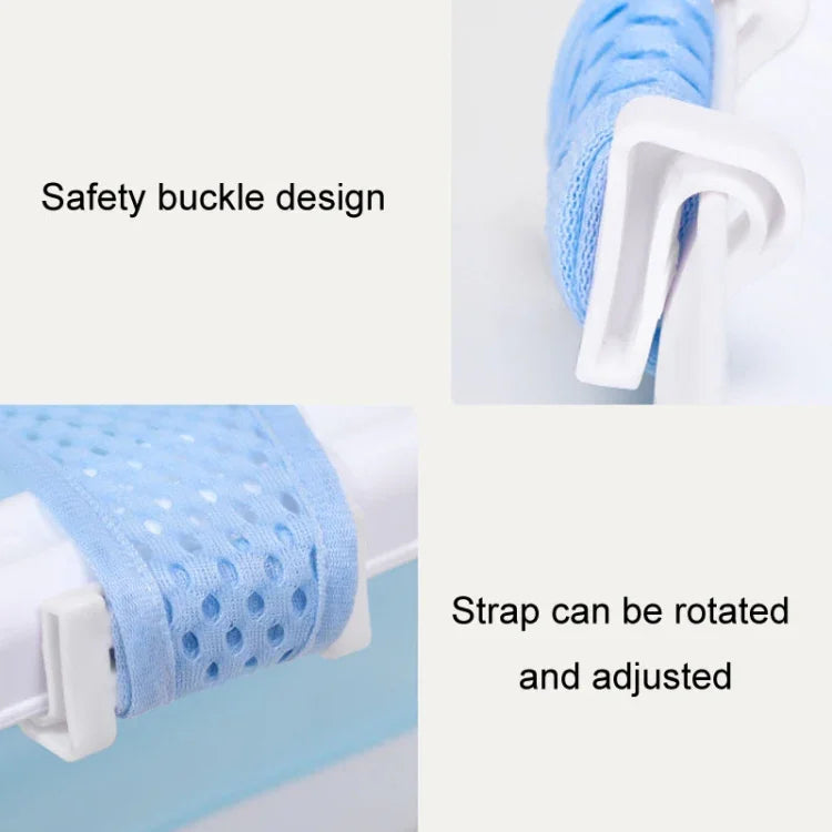 Baby Bath Tub Bathing Support Net Stand Newborn Non-Slip Suspended Shower Mat, 5 Buckle Blue, 5 Buckle Pink, 5 Buckle Green, T-type Blue, T-type Pink, T-type Green