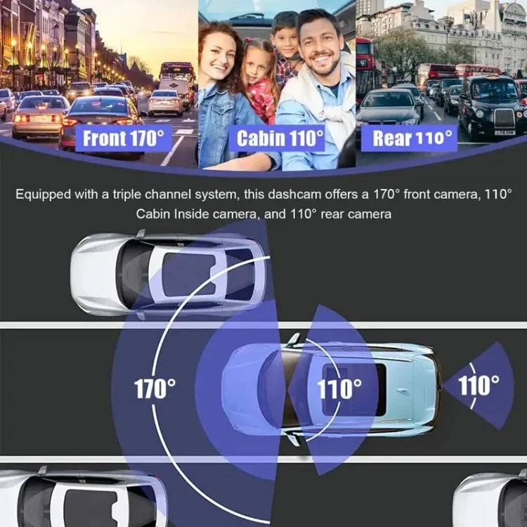 High-Definition Night Vision Driving Recorder, Dual Recording No WIFI, Triple Recording No WIFI, Triple Recording With WIFI Mobile Playback
