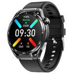 F200 Smartwatch mit EKG-Funktion, Blutzuckermessung, 1,55-Zoll-Runddisplay, erhältlich in: Schwarz (Silikon), Schwarz (Leder), Schwarz-Braun (Leder), Schwarz (Milan), Schwarz (3-Perlen-Edelstahl), Schwarz (Bambus), Schwarz-Grau (Silikon)