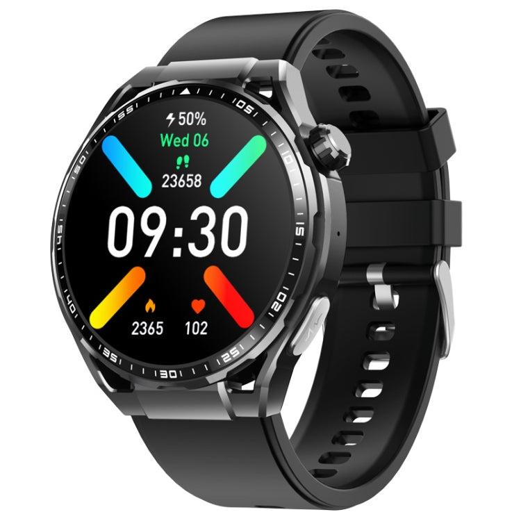 F200 Smartwatch mit EKG-Funktion, Blutzuckermessung, 1,55-Zoll-Runddisplay, erhältlich in: Schwarz (Silikon), Schwarz (Leder), Schwarz-Braun (Leder), Schwarz (Milan), Schwarz (3-Perlen-Edelstahl), Schwarz (Bambus), Schwarz-Grau (Silikon)