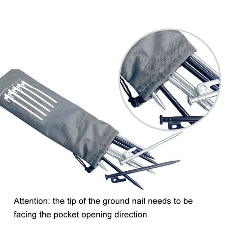 Ground Spike Storage Bag Outdoor Camping Accessories Portable Handheld Storage Bag, M 30cm, L 40cm