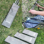Ground Spike Storage Bag Outdoor Camping Accessories Portable Handheld Storage Bag, M 30cm, L 40cm