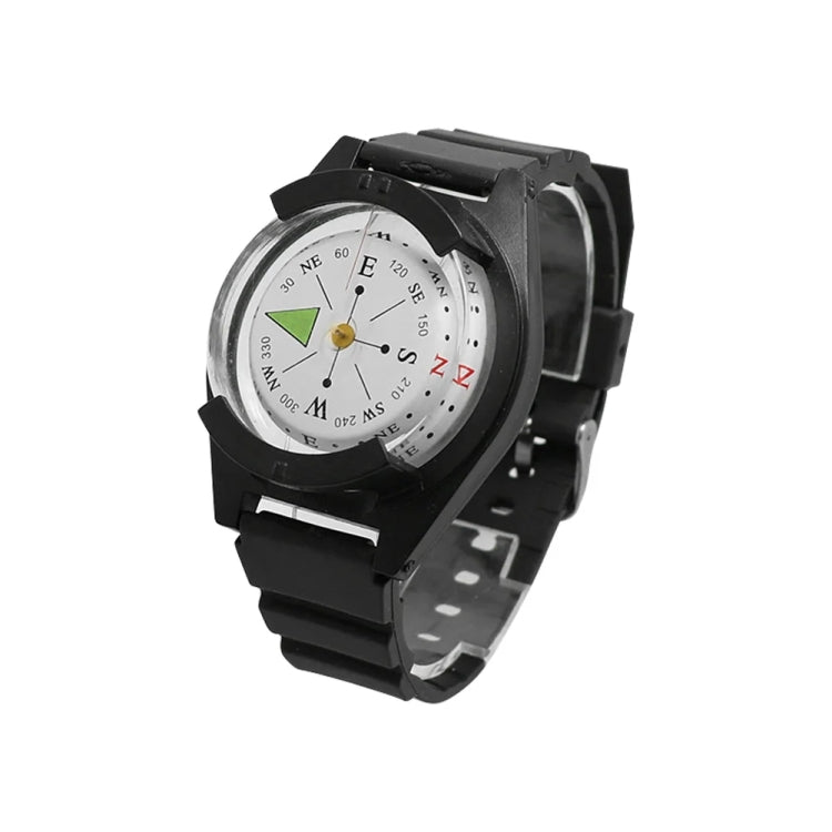 Silicone Strap Waterproof Portable Outdoor Wristwatch Style Compass, P304