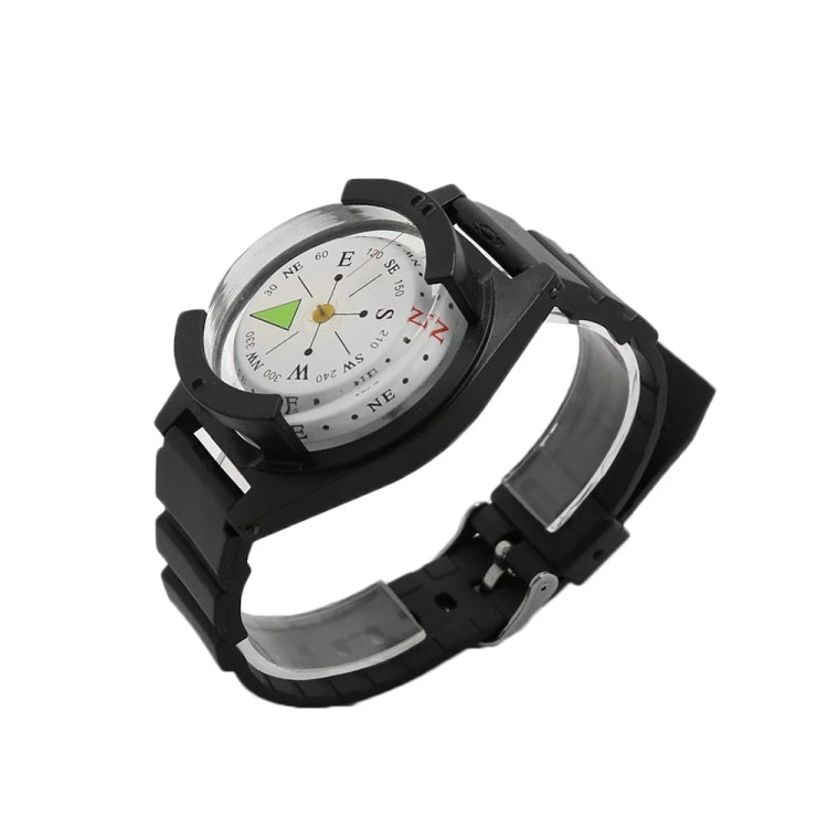 Silicone Strap Waterproof Portable Outdoor Wristwatch Style Compass, P304
