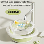 Children Folding Washbasin Newborn Baby Portable Thickened Plastic Wash Basin