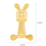 Bunny Baby Teether BPA Free Food-Grade Silicone Teether Infant Teething Stick Anti-Eating Hand, Nano Color, Pink, Transparent, With Box Nano Color, With Box Pink, With Box Transparent