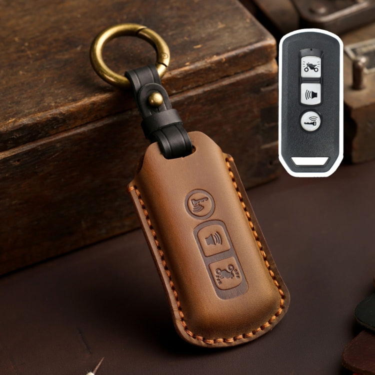 For Honda NS125LA/Lead125/PCX160/Forza 350 Hallmo Motorcycle Key Case, 2 Keys Brown, 2 Keys Blue, 2 Keys Black, 3 Keys Brown, 3 Keys Blue, 3 Keys Black