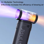 مروحة صغيرة محمولة عالية السرعة قابلة لإعادة الشحن USB مكتبية JisuLife Life9، 3600mAh، 5000mAh