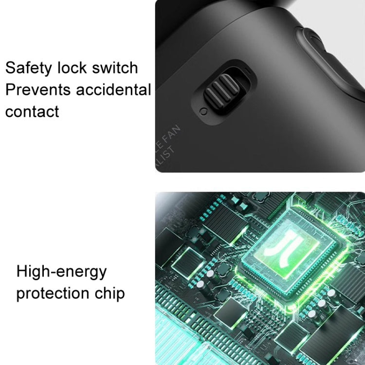 مروحة صغيرة محمولة عالية السرعة قابلة لإعادة الشحن USB مكتبية JisuLife Life9، 3600mAh، 5000mAh