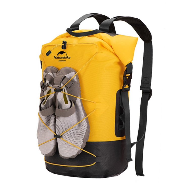 حقيبة Naturehike مقاومة للماء IPX6 للأنشطة الخارجية على الشاطئ والغوص والسباحة والتجديف، 20 لتر كاكي، 20 لتر أصفر، 30 لتر كاكي، 30 لتر أصفر، 40 لتر كاكي، 40 لتر أصفر