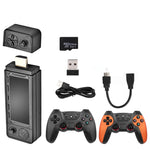 Console de jeu vidéo X9 Ultra avec double manette sans fil 2,4 GHz, 64 Go et plus de 37 000 jeux, 128 Go et plus de 42 000 jeux, 256 Go et plus de 60 000 jeux.