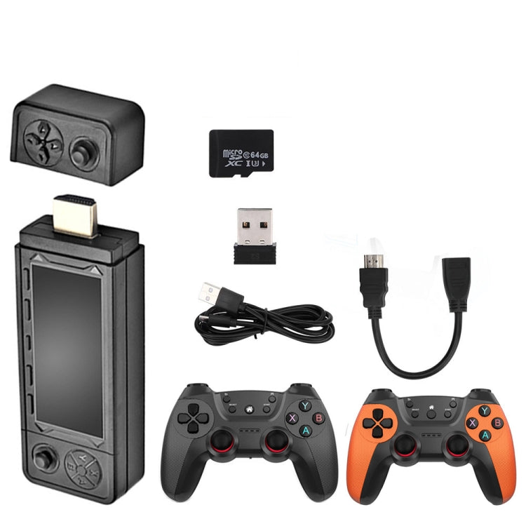 Console de jeu vidéo X9 Ultra avec double manette sans fil 2,4 GHz, 64 Go et plus de 37 000 jeux, 128 Go et plus de 42 000 jeux, 256 Go et plus de 60 000 jeux.
