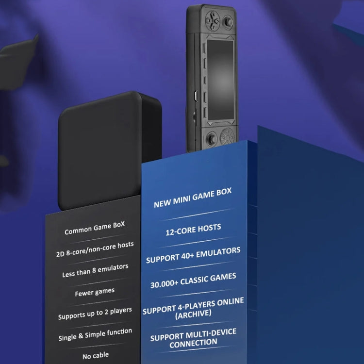 Console de jeu vidéo X9 Ultra avec double manette sans fil 2,4 GHz, 64 Go et plus de 37 000 jeux, 128 Go et plus de 42 000 jeux, 256 Go et plus de 60 000 jeux.