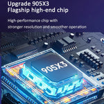 Console de jeu vidéo X9 Ultra avec double manette sans fil 2,4 GHz, 64 Go et plus de 37 000 jeux, 128 Go et plus de 42 000 jeux, 256 Go et plus de 60 000 jeux.