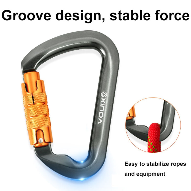 XINDA XD-8128 Outdoor Rock Climbing Load-bearing Carabiner Survive Kits, Automatic-Gray, Automatic-Black, Threaded-Gray, Threaded-Black, Threaded-Orange, Threaded-Blue, Threaded-Dark Green