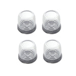 4pcs / Set Thickened Wear-Resistant Table And Chair Leg Covers Household Quiet Non-Slip Stool Foot Protector, Mini Small Round Transparent, Mini Small Round Light Gray, Mini Small Round Light Brown, Mini Small Square Transparent                        ...