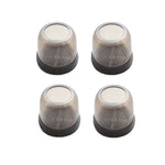 4pcs / Set Thickened Wear-Resistant Table And Chair Leg Covers Household Quiet Non-Slip Stool Foot Protector, Mini Small Round Transparent, Mini Small Round Light Gray, Mini Small Round Light Brown, Mini Small Square Transparent                        ...