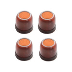 4pcs / Set Thickened Wear-Resistant Table And Chair Leg Covers Household Quiet Non-Slip Stool Foot Protector, Mini Small Round Transparent, Mini Small Round Light Gray, Mini Small Round Light Brown, Mini Small Square Transparent                        ...