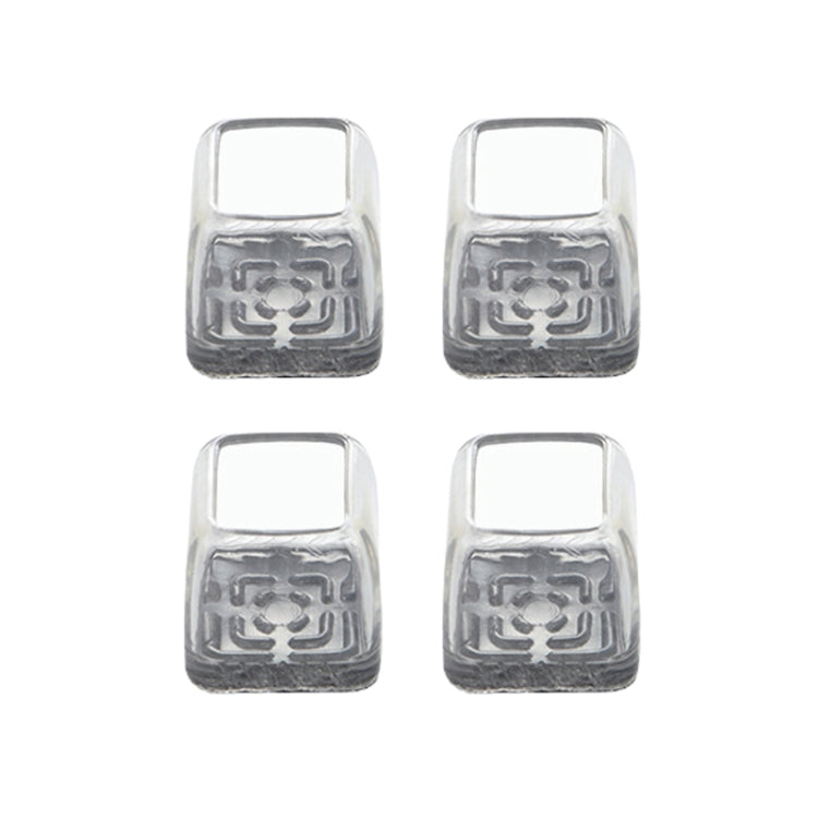 4pcs / Set Thickened Wear-Resistant Table And Chair Leg Covers Household Quiet Non-Slip Stool Foot Protector, Mini Small Round Transparent, Mini Small Round Light Gray, Mini Small Round Light Brown, Mini Small Square Transparent                        ...