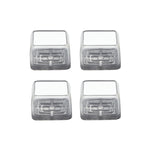 4pcs / Set Thickened Wear-Resistant Table And Chair Leg Covers Household Quiet Non-Slip Stool Foot Protector, Mini Small Round Transparent, Mini Small Round Light Gray, Mini Small Round Light Brown, Mini Small Square Transparent                        ...