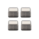 4pcs / Set Thickened Wear-Resistant Table And Chair Leg Covers Household Quiet Non-Slip Stool Foot Protector, Mini Small Round Transparent, Mini Small Round Light Gray, Mini Small Round Light Brown, Mini Small Square Transparent                        ...