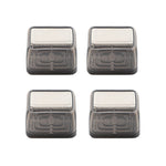 4pcs / Set Thickened Wear-Resistant Table And Chair Leg Covers Household Quiet Non-Slip Stool Foot Protector, Mini Small Round Transparent, Mini Small Round Light Gray, Mini Small Round Light Brown, Mini Small Square Transparent                        ...