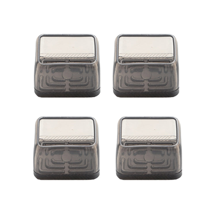 4pcs / Set Thickened Wear-Resistant Table And Chair Leg Covers Household Quiet Non-Slip Stool Foot Protector, Mini Small Round Transparent, Mini Small Round Light Gray, Mini Small Round Light Brown, Mini Small Square Transparent                        ...
