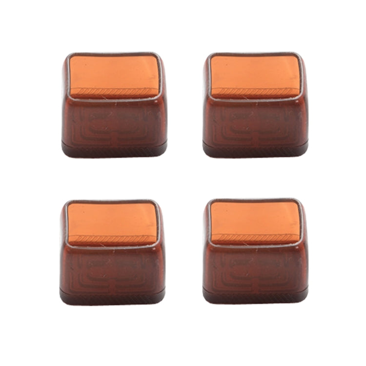 4pcs / Set Thickened Wear-Resistant Table And Chair Leg Covers Household Quiet Non-Slip Stool Foot Protector, Mini Small Round Transparent, Mini Small Round Light Gray, Mini Small Round Light Brown, Mini Small Square Transparent                        ...